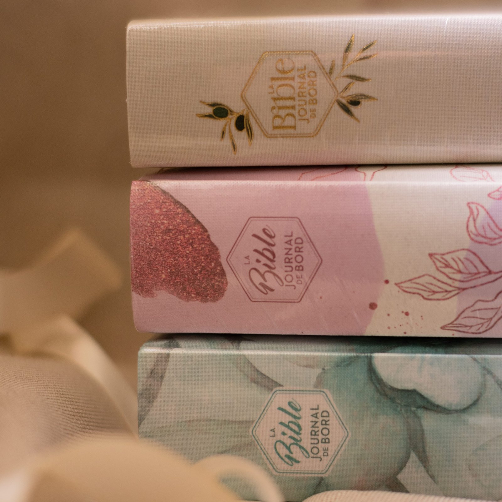 Bible journal de bord Second 21 - couverture rigide toile imprimée motifs mauves – Image 8