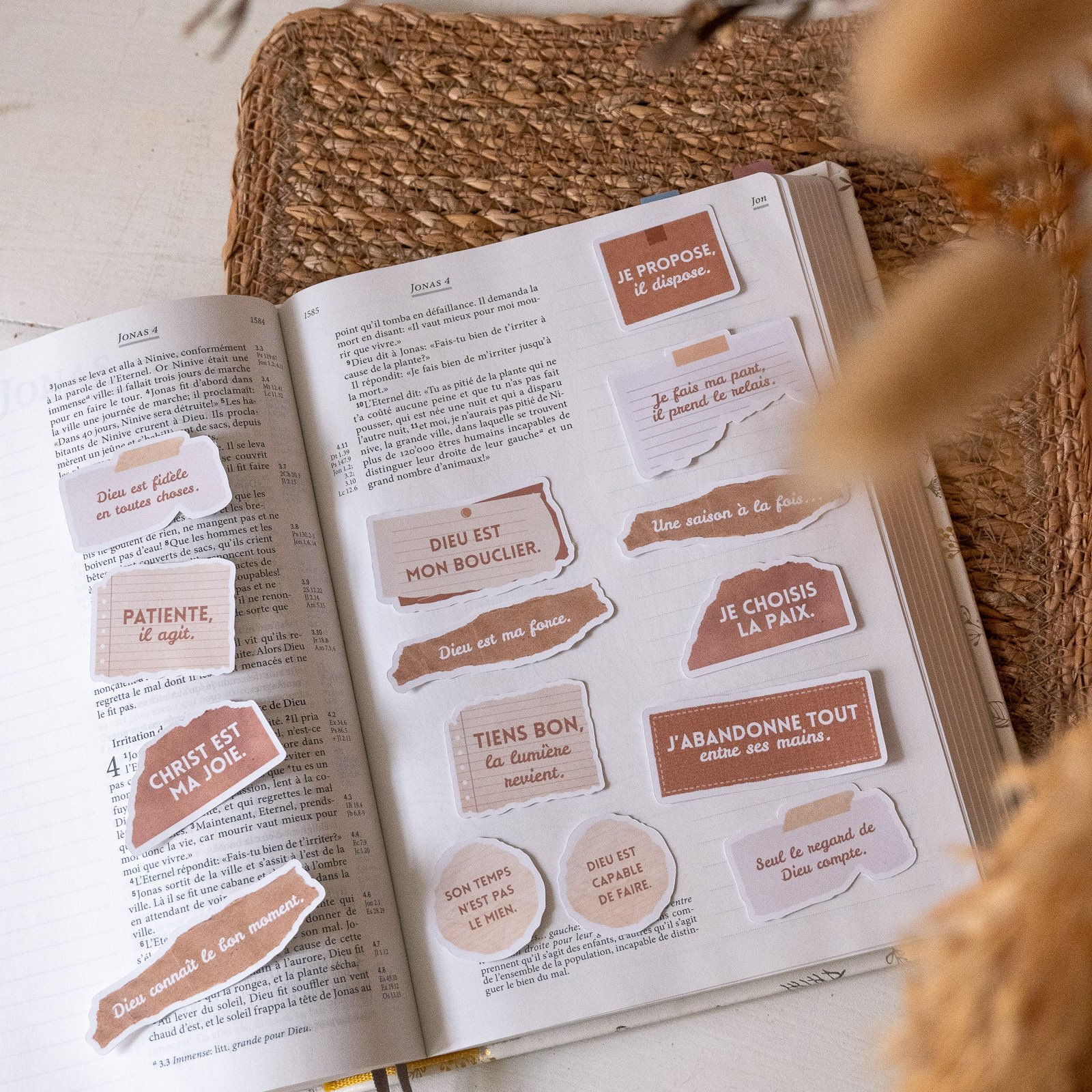 Lot de 24 stickers mats - effet kraft – Image 2