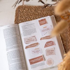 Lot de 24 stickers mats - effet kraft