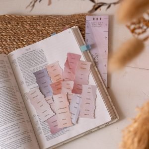 66 onglets pour Bible - coloris intense