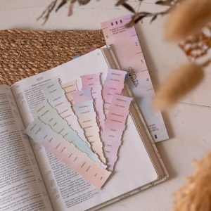 66 onglets pour Bible - coloris pastel